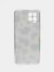 Золотистый хаки силиконовый чехол на Oppo Realme 8/8 Pro / Оппо Реалми 8/8 Про прозрачный, с рисунком