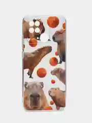 Терракотовый чехол на Xiaomi Redmi 10C / Сяоми Редми 10С прозрачный, с рисунком, защита камеры