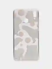 Терракотовый силиконовый чехол на Honor 8X / Хонор 8Х прозрачный, с рисунком, защита камеры