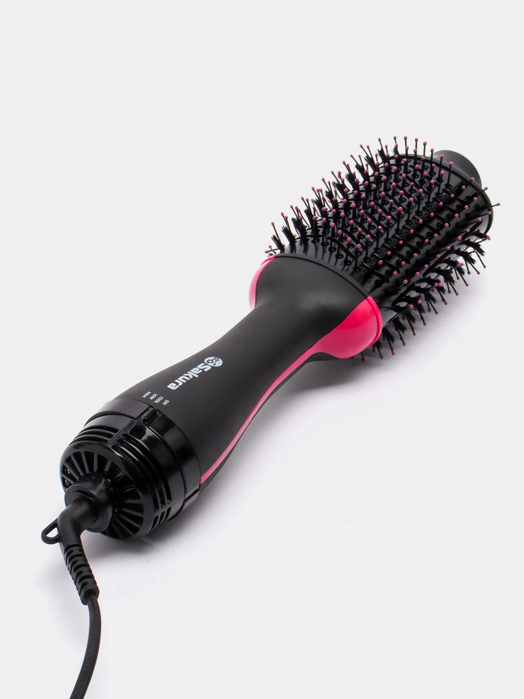Розовый фен-расческа Sakura SA-4206Р, 3 температурных режима