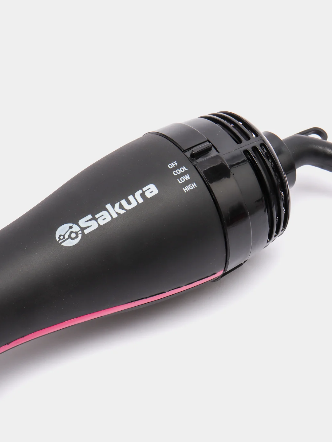 Розовый фен-расческа Sakura SA-4206Р, 3 температурных режима