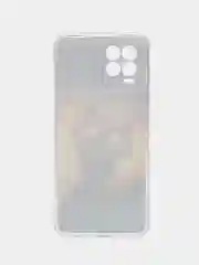 Индиго силиконовый чехол на Oppo Realme 8/8 Pro / Оппо Реалми 8/8 Про прозрачный, с рисунком