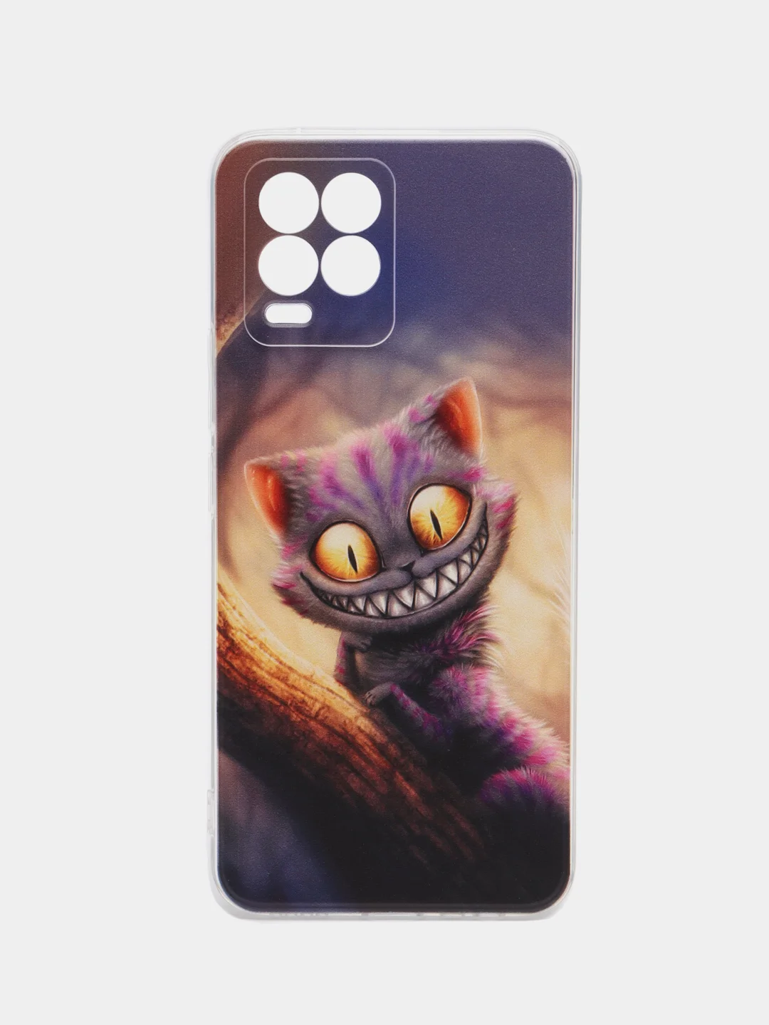 Индиго силиконовый чехол на Oppo Realme 8/8 Pro / Оппо Реалми 8/8 Про прозрачный, с рисунком
