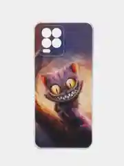 Индиго силиконовый чехол на Oppo Realme 8/8 Pro / Оппо Реалми 8/8 Про прозрачный, с рисунком