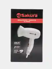 Белый фен для волос Sakura SA-4049W, 2200 Вт