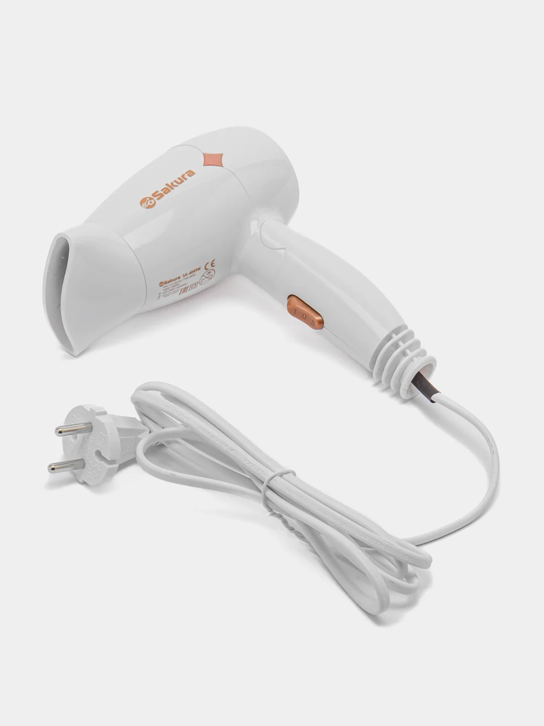 Белый фен для волос Sakura SA-4049W, 2200 Вт