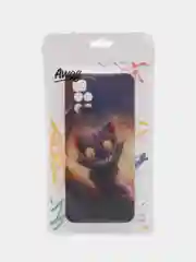 Индиго силиконовый чехол на Xiaomi Redmi 10 / Сяоми Редми 10 прозрачный с рисунком, защита камеры
