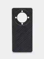 Хаки силиконовый чехол на Honor X9A / Хонор X9A прозрачный, с рисунком, защита камеры