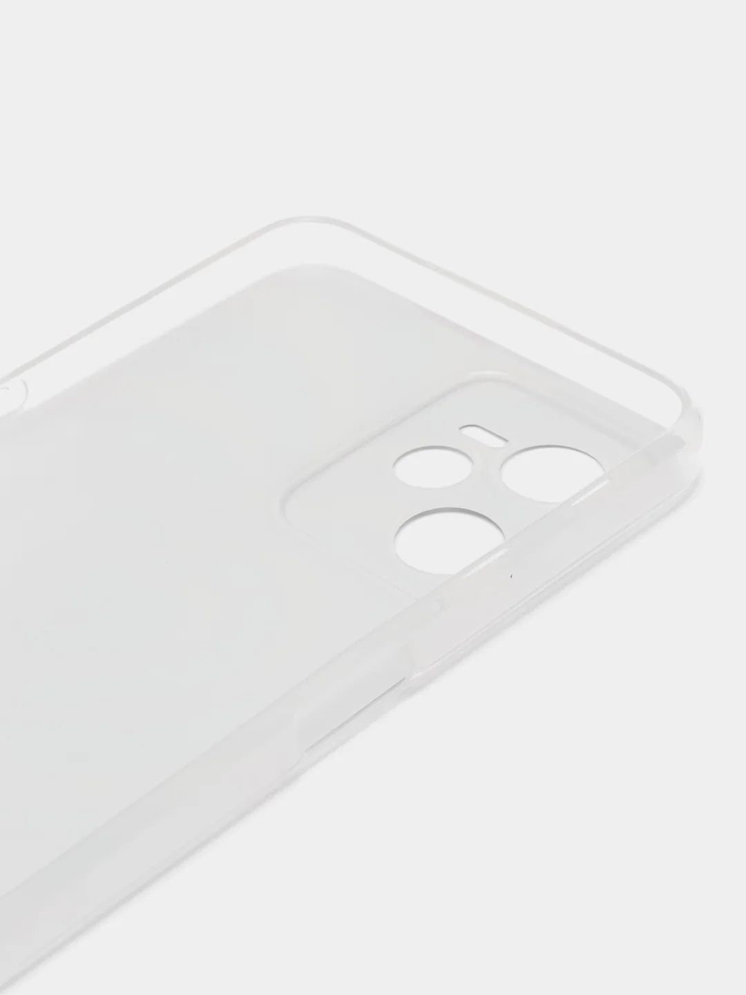 Лавандовый силиконовый чехол на Realme C35 / Реалми С35 прозрачный, с рисунком, защита камеры