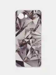 Серый металлик силиконовый чехол на Realme C30 / Реалми С30 прозрачный, с рисунком, защита камеры