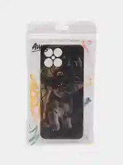 Медный силиконовый чехол на Honor X8 / Хонор Х8 прозрачный, с рисунком, защита камеры