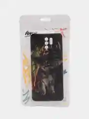 Медный силиконовый чехол на Xiaomi Redmi 9 / Сяоми Редми 9 прозрачный, с рисунком, защита камеры