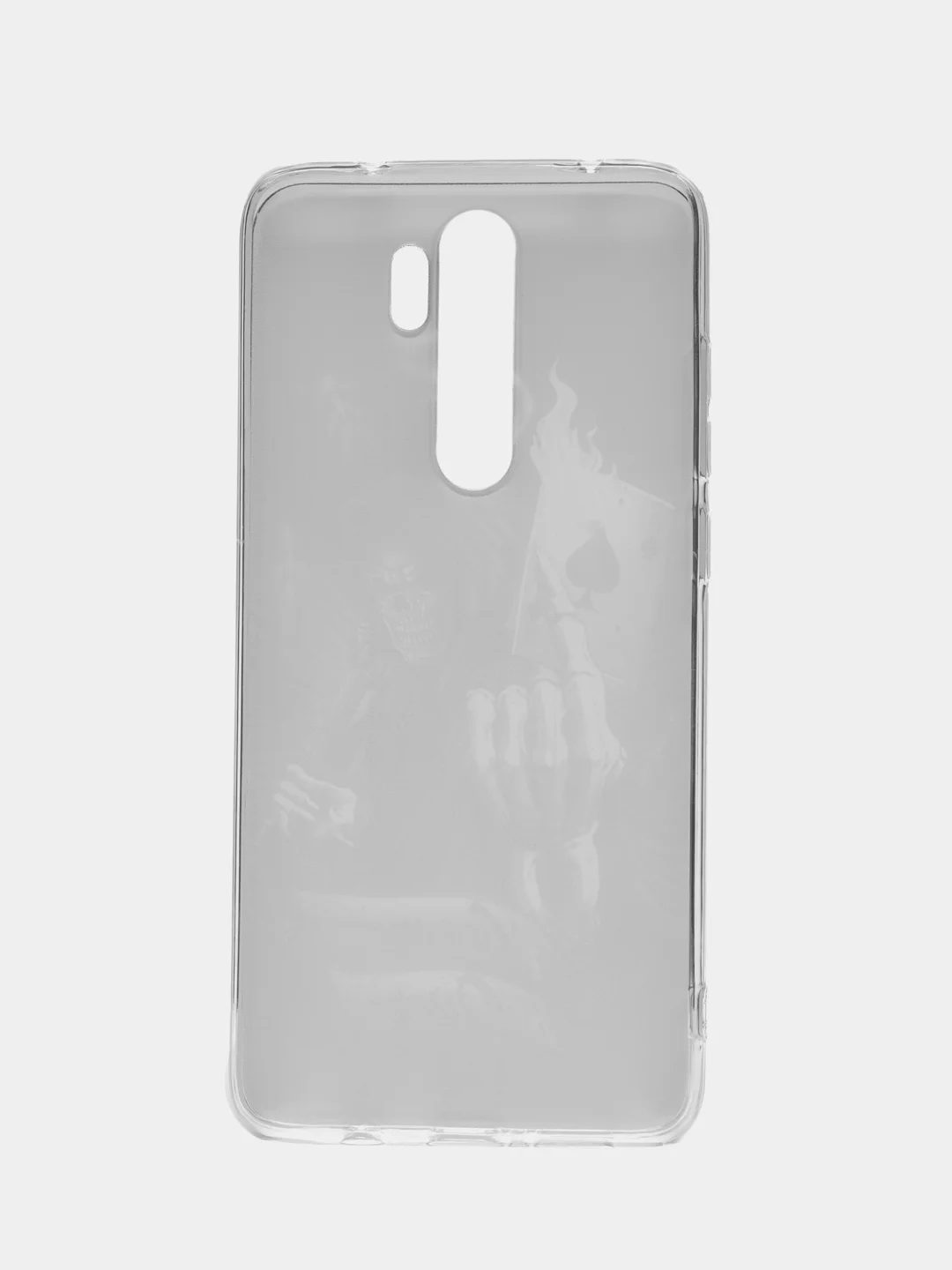 Темно-синий силиконовый чехол на Xiaomi Redmi Note 8 Pro / Сяоми Редми Нот 8 Про прозрачный с рисунком