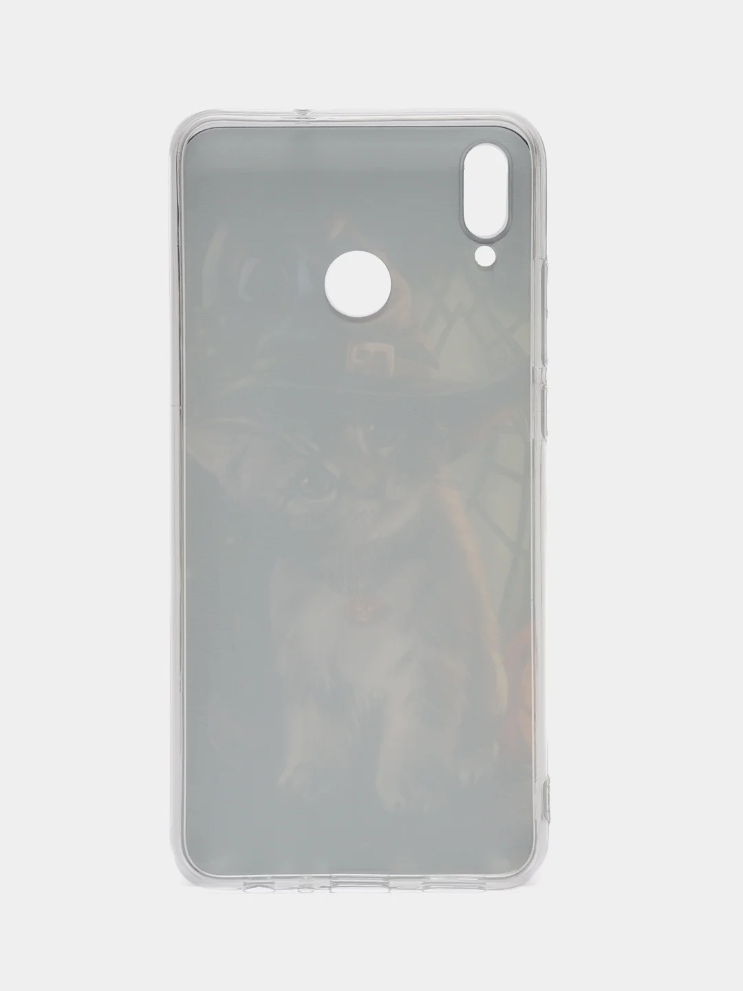 Медный силиконовый чехол на Honor 8X / Хонор 8Х прозрачный, с рисунком, защита камеры