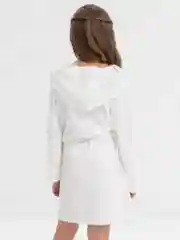 Молочный халат детский, тонкий, из односторонней махры, для бассейна