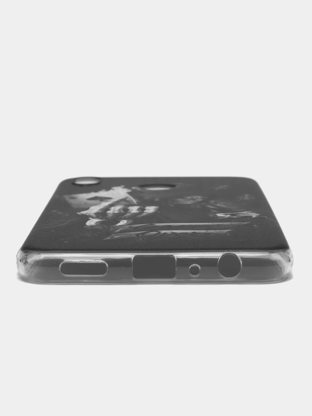 Оливковый силиконовый чехол на Honor 8X / Хонор 8Х прозрачный, с рисунком, защита камеры