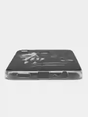 Оливковый силиконовый чехол на Honor 8X / Хонор 8Х прозрачный, с рисунком, защита камеры
