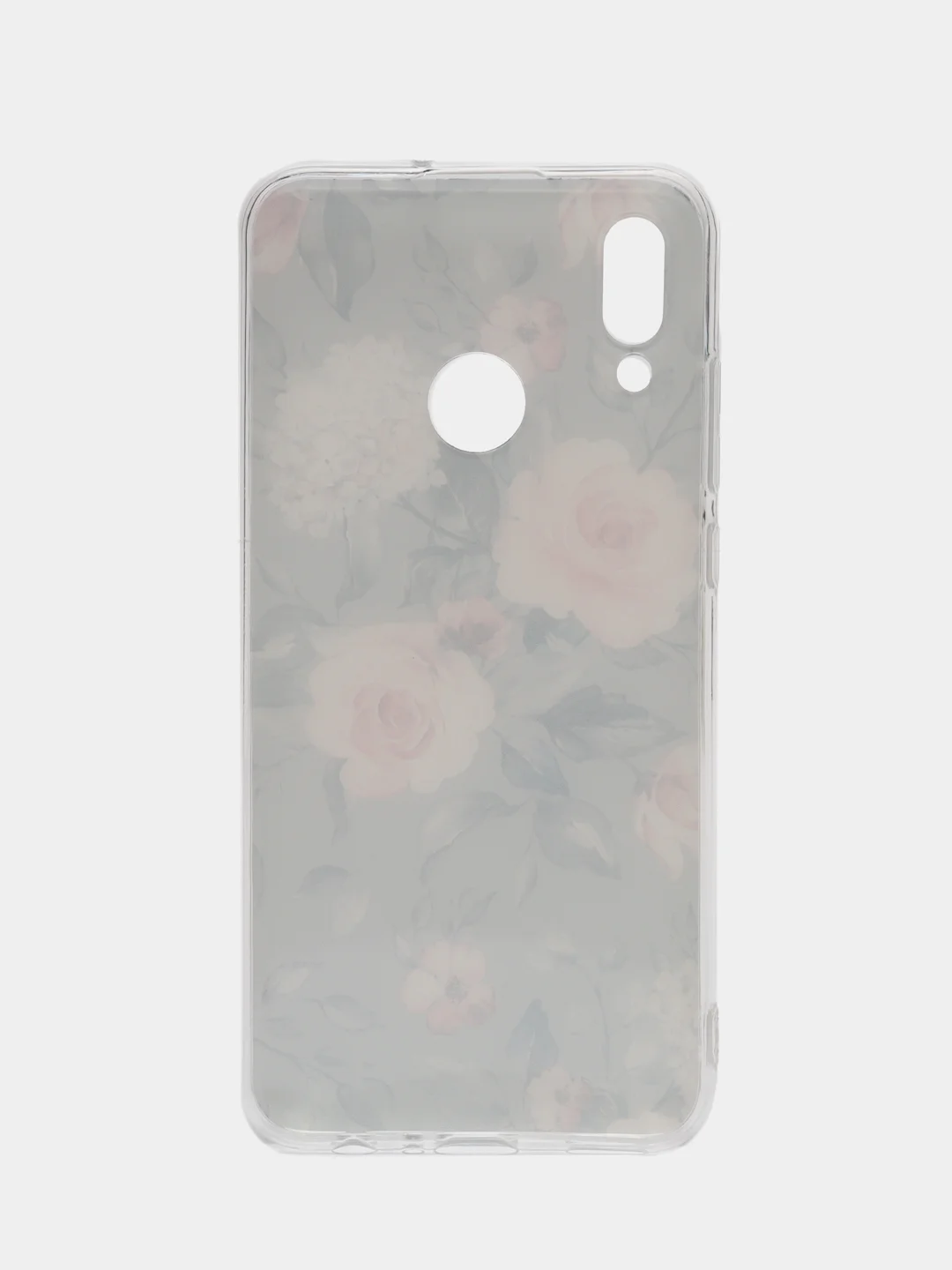 Кораллово-розовый чехол на Honor 10 Lite/Huawei P Smart 2019 / Хонор 10 Лайт прозрачный, с рисунком