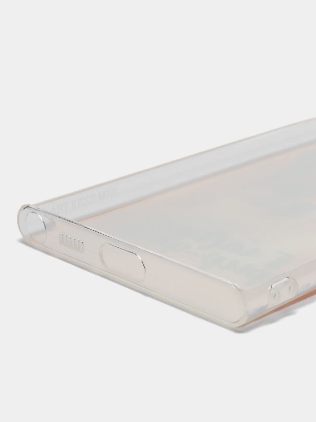Оливковый чехол на Samsung Galaxy S22 Ultra / Самсунг S22 Ultra прозрачный с рисунком, защита камеры