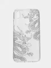 Пудровый чехол на Honor 10 Lite/Huawei P Smart 2019 / Хонор 10 Лайт прозрачный, с рисунком