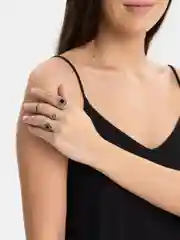 Серебряный женские кольца, набор 15 штук, винтаж