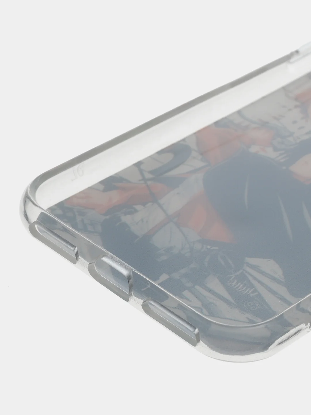 Бежевый меланж чехол для iPhone 6s, 7/8 Plus, XR, 11, с рисунком по аниме "Атака титанов"