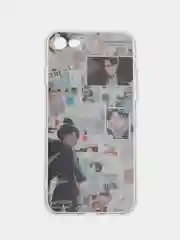 Кремовый чехол для iPhone 6s, 7/8 Plus, XR, 11, с рисунком по аниме "Атака титанов"