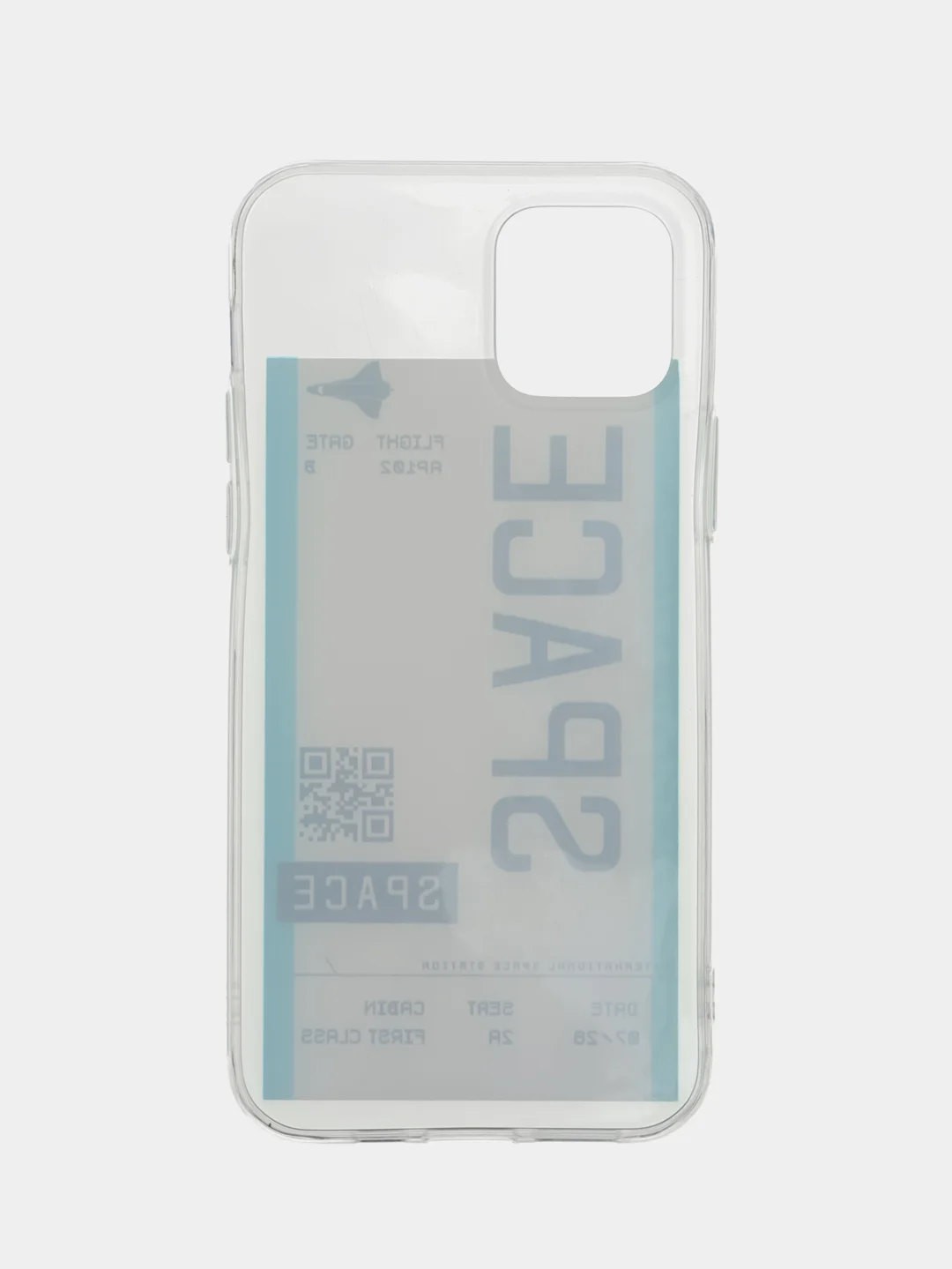 Бирюзовый чехол для iPhone "Space Ticket", на айфон 6s 7/8/SE2 Plus Xs XR 11 Pro 12 Pro mini 13 Pro