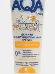 Детский солнцезащитный крем AQA baby, SPF 50 Plus, 75 мл