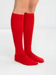 Красный гольфы в полоску, цветные  80D