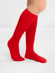 Красный гольфы в полоску, цветные  80D