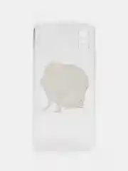 Бежевый силиконовый чехол на Xiaomi Redmi 9A / Сяоми Редми 9А прозрачный с рисунком, защита камеры