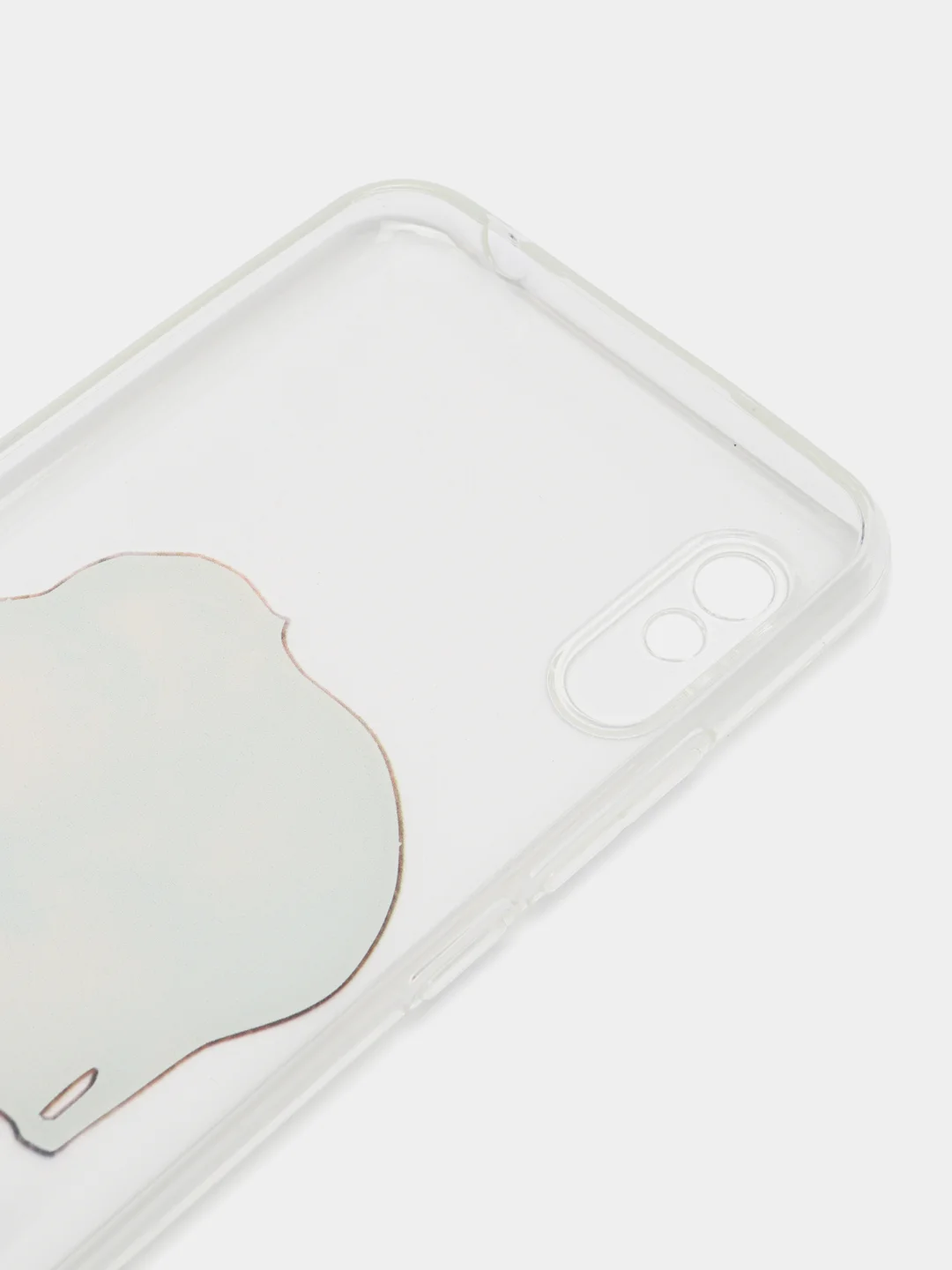 Бежевый силиконовый чехол на Xiaomi Redmi 9A / Сяоми Редми 9А прозрачный с рисунком, защита камеры