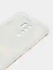 Кремовый силиконовый чехол на Xiaomi Redmi 9 / Сяоми Редми 9 прозрачный, с рисунком, защита камеры