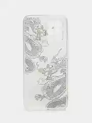 Пудровый силиконовый чехол на Oppo Realme 8/8 Pro / Оппо Реалми 8/8 Про прозрачный, с рисунком