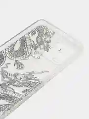 Пудровый силиконовый чехол на Oppo Realme 8/8 Pro / Оппо Реалми 8/8 Про прозрачный, с рисунком
