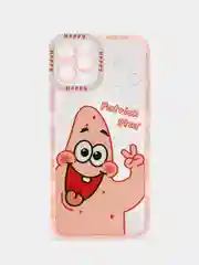 Конфетный чехол прозрачный, мультфильм "Спанч Боб", матовый, для iPhone XR, 11, 12 mini, Pro, 13 Pro