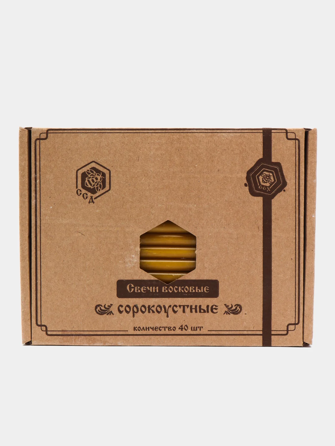Свечи восковые сорокоустные, 40 шт