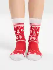 Фуксия носки Stereo Socks женские с принтом