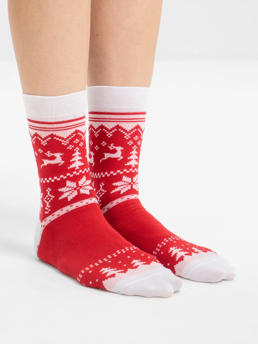 Фуксия носки Stereo Socks женские с принтом