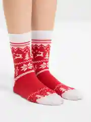 Фуксия носки Stereo Socks женские с принтом