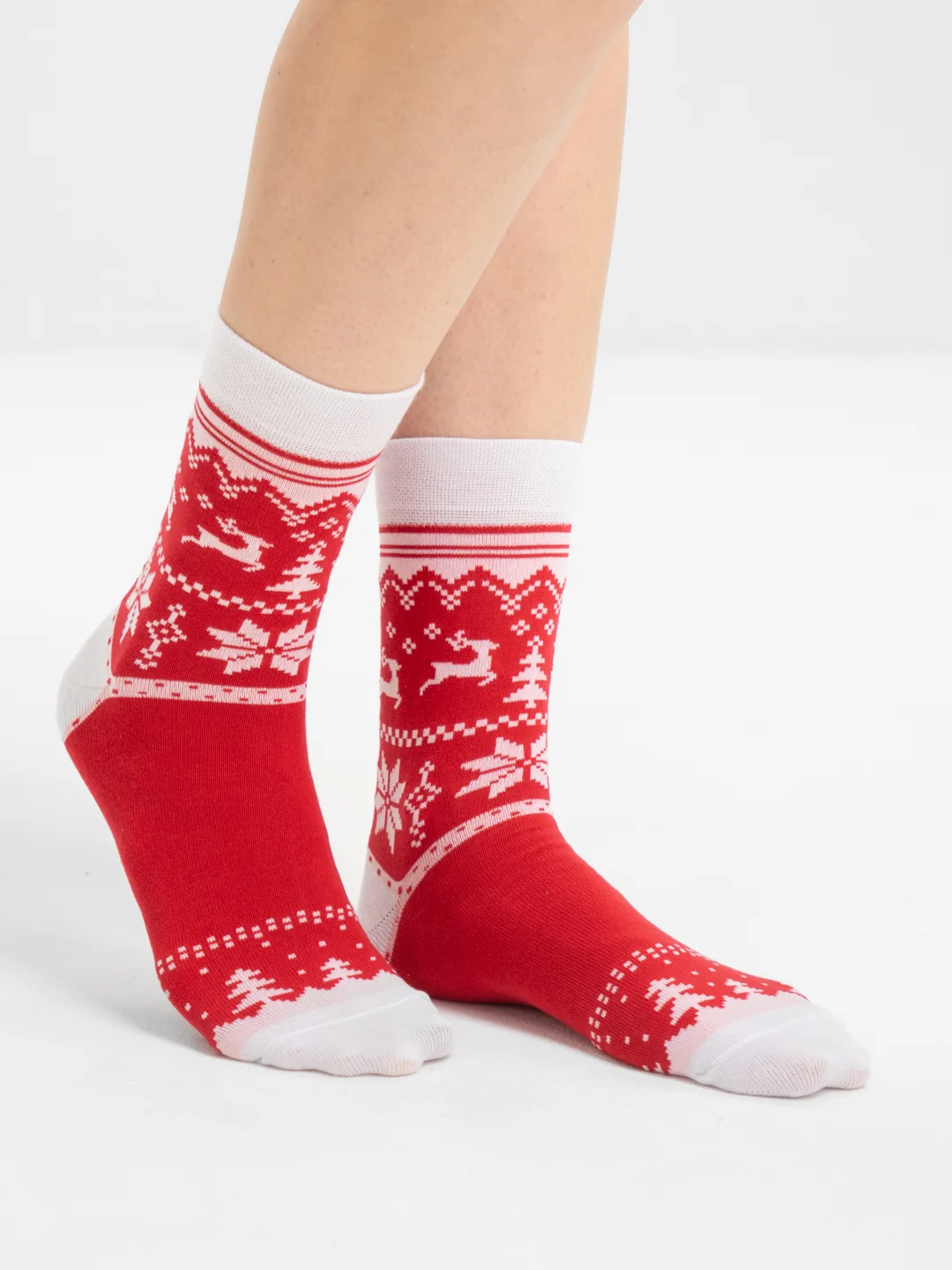 Фуксия носки Stereo Socks женские с принтом