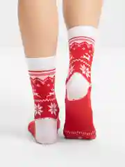 Фуксия носки Stereo Socks женские с принтом