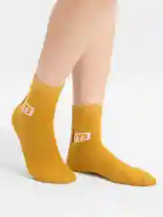Бронзовый цветные носки, утепленные