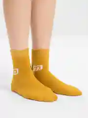 Бронзовый цветные носки, утепленные