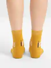 Бронзовый цветные носки, утепленные
