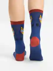 Синий носки женские, хлопок