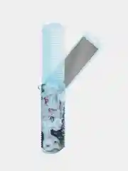 Голубой детская складная расческа с зеркалом