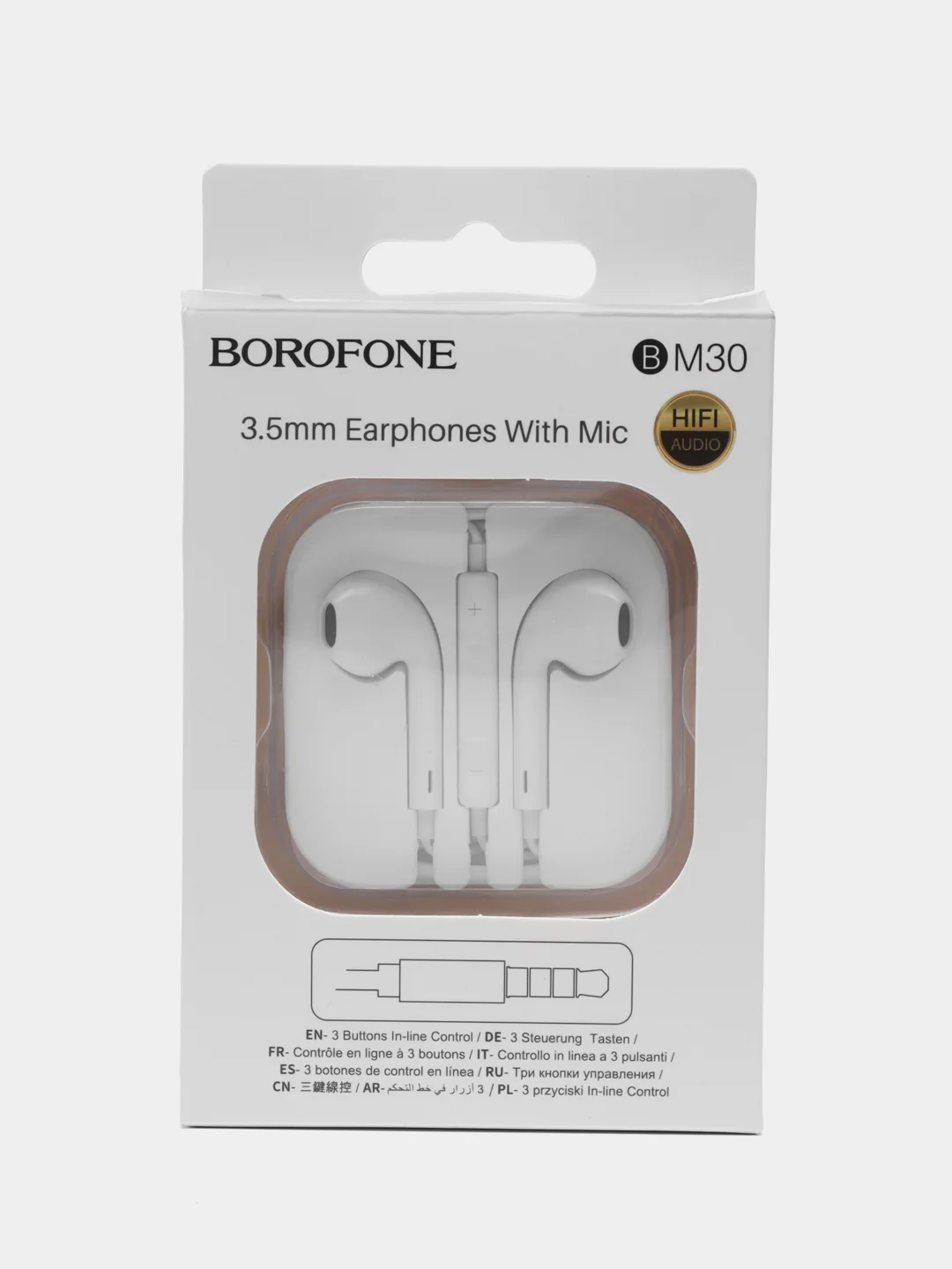 Белый наушники с микрофоном Borofone BM30