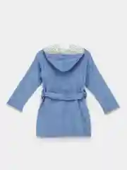 Голубой халат для мальчика махровый, банный, 3-6 лет (рост 98-116 см)